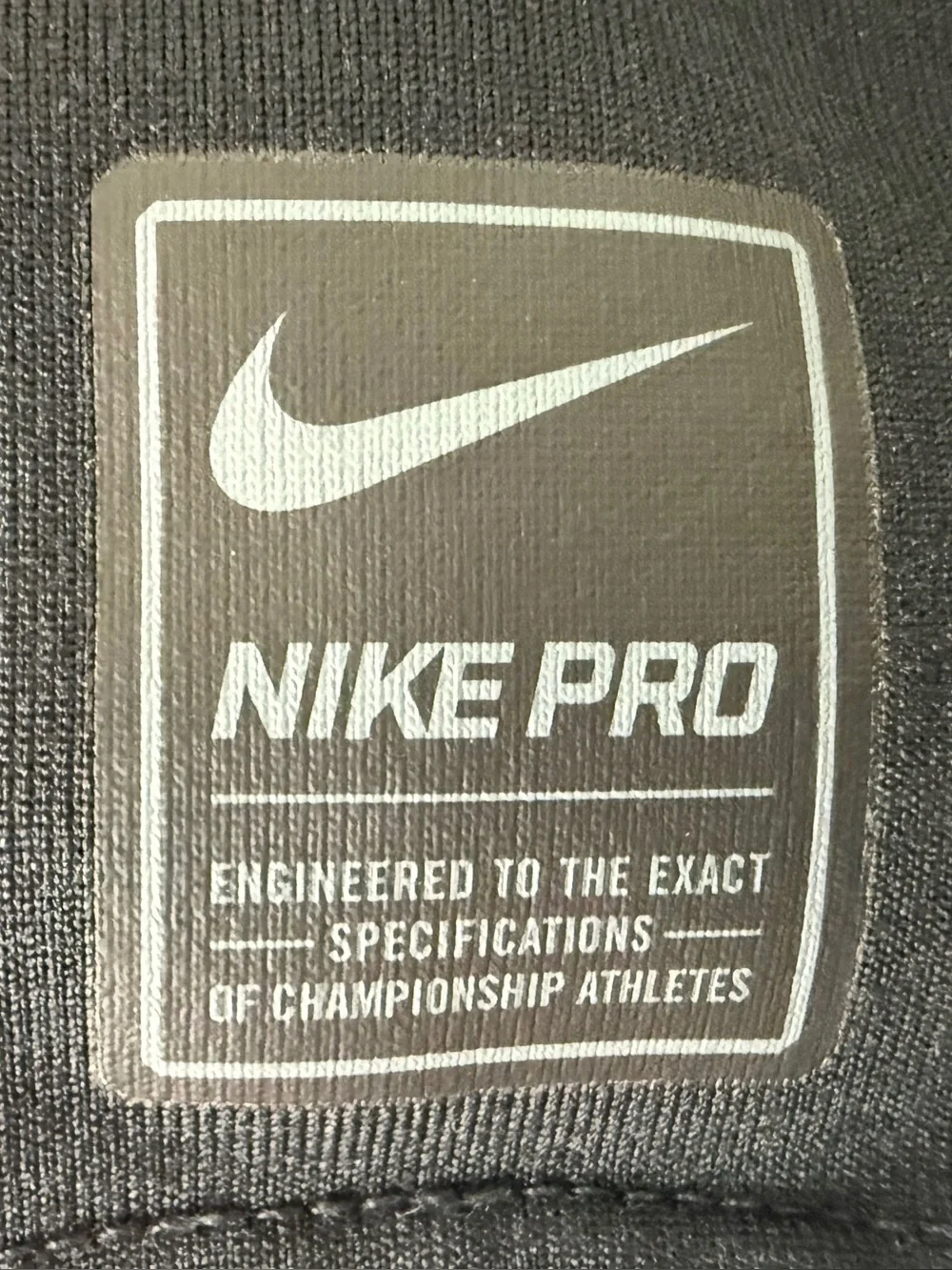 Nike Pro Black Long-Sleeve Performance Mock Neck Compression Tee